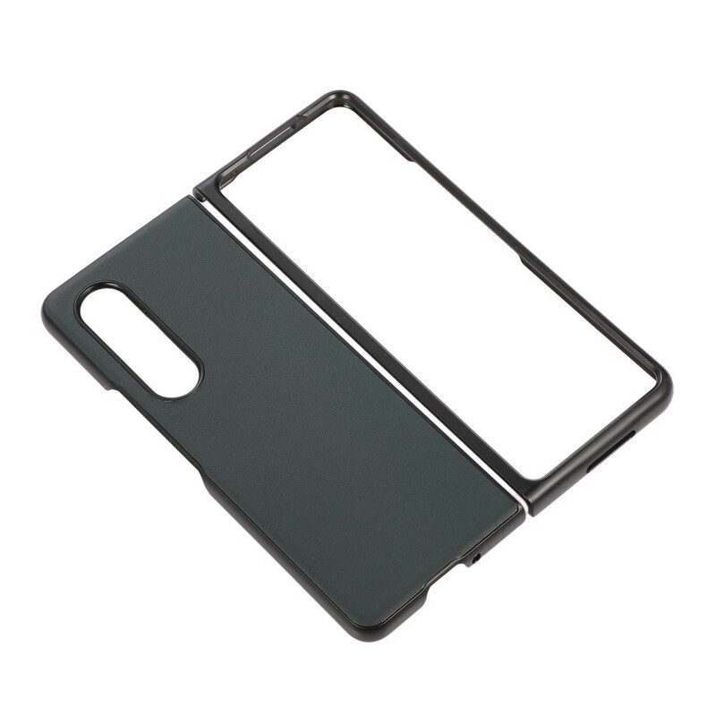 Cover Samsung Galaxy Z Fold 3 5G Design In Vera Pelle