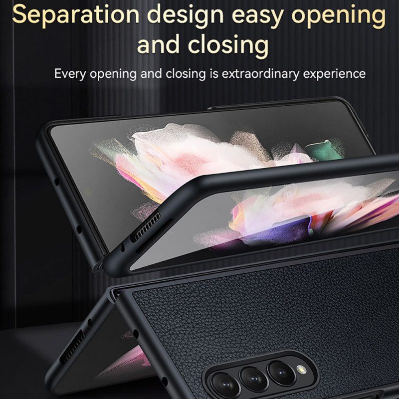 Cover Samsung Galaxy Z Fold 3 5G Ecopelle Testurizzata Sulada