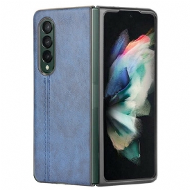 Cover Samsung Galaxy Z Fold 3 5G Effetto Pelle Couture