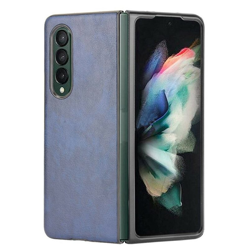 Cover Samsung Galaxy Z Fold 3 5G Effetto Pelle Litchi