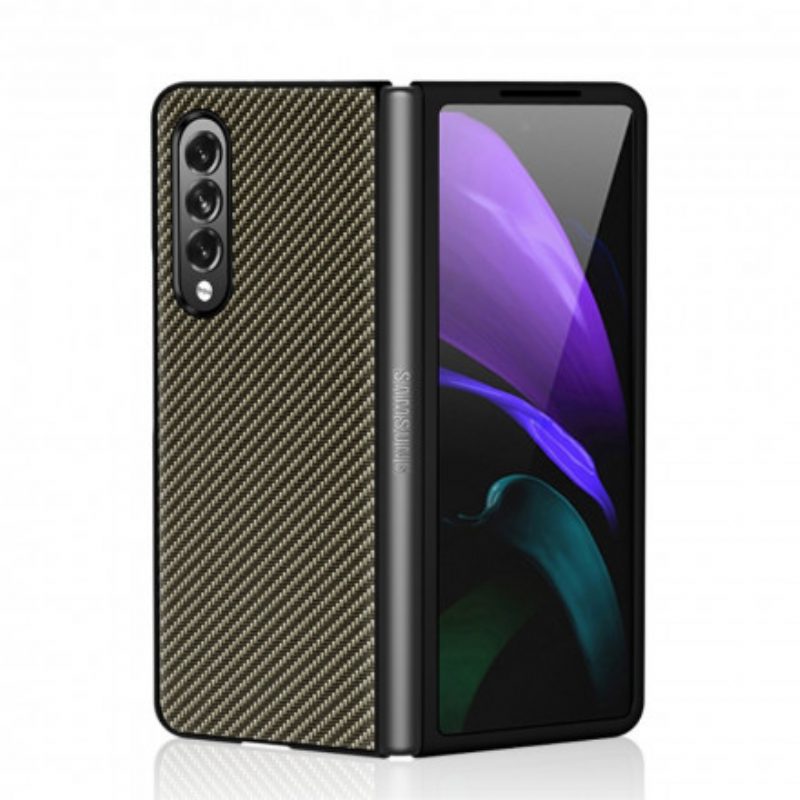 Cover Samsung Galaxy Z Fold 3 5G Fibra Di Carbonio Sottile