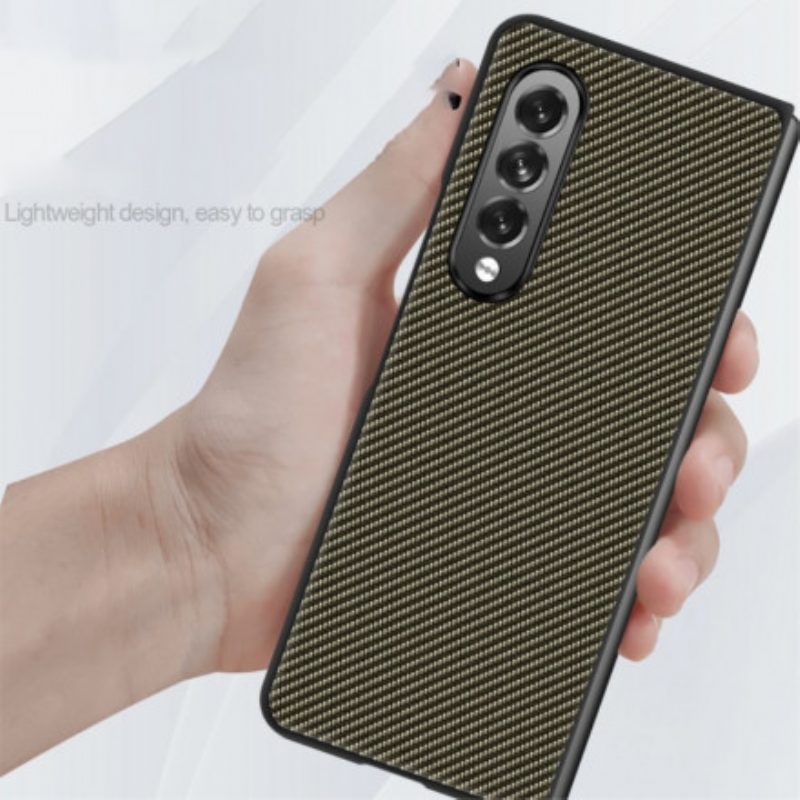 Cover Samsung Galaxy Z Fold 3 5G Fibra Di Carbonio Sottile