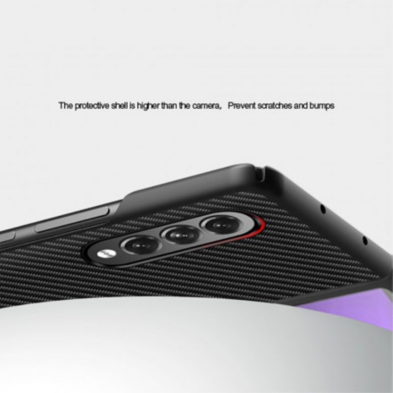 Cover Samsung Galaxy Z Fold 3 5G Fibra Di Carbonio Sottile