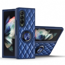 Cover Samsung Galaxy Z Fold 3 5G Imbottito Con Ring-support