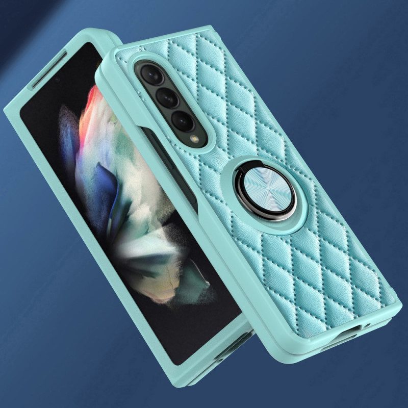 Cover Samsung Galaxy Z Fold 3 5G Imbottito Con Ring-support