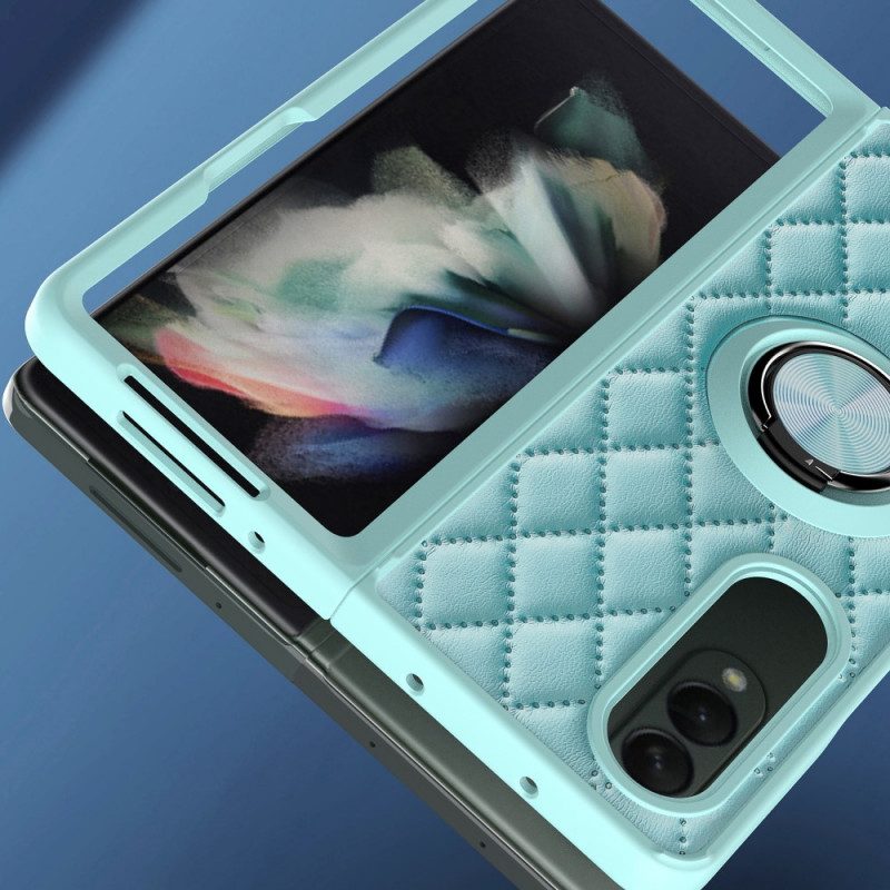 Cover Samsung Galaxy Z Fold 3 5G Imbottito Con Ring-support