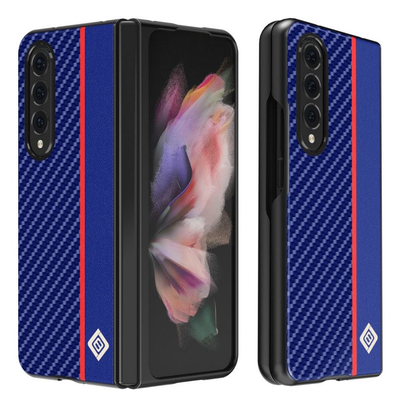 Cover Samsung Galaxy Z Fold 3 5G Linea Fibra Di Carbonio Lc.imeeke