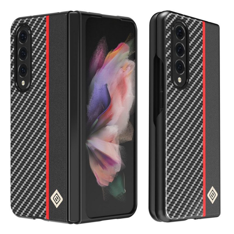 Cover Samsung Galaxy Z Fold 3 5G Linea Fibra Di Carbonio Lc.imeeke