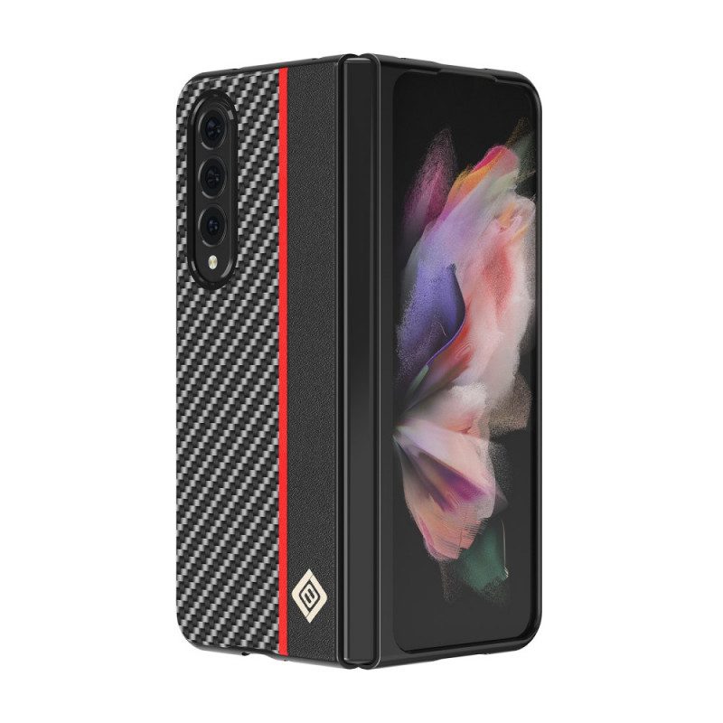 Cover Samsung Galaxy Z Fold 3 5G Linea Fibra Di Carbonio Lc.imeeke