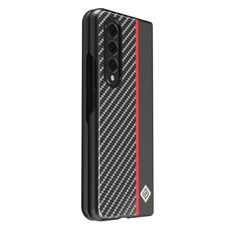 Cover Samsung Galaxy Z Fold 3 5G Linea Fibra Di Carbonio Lc.imeeke