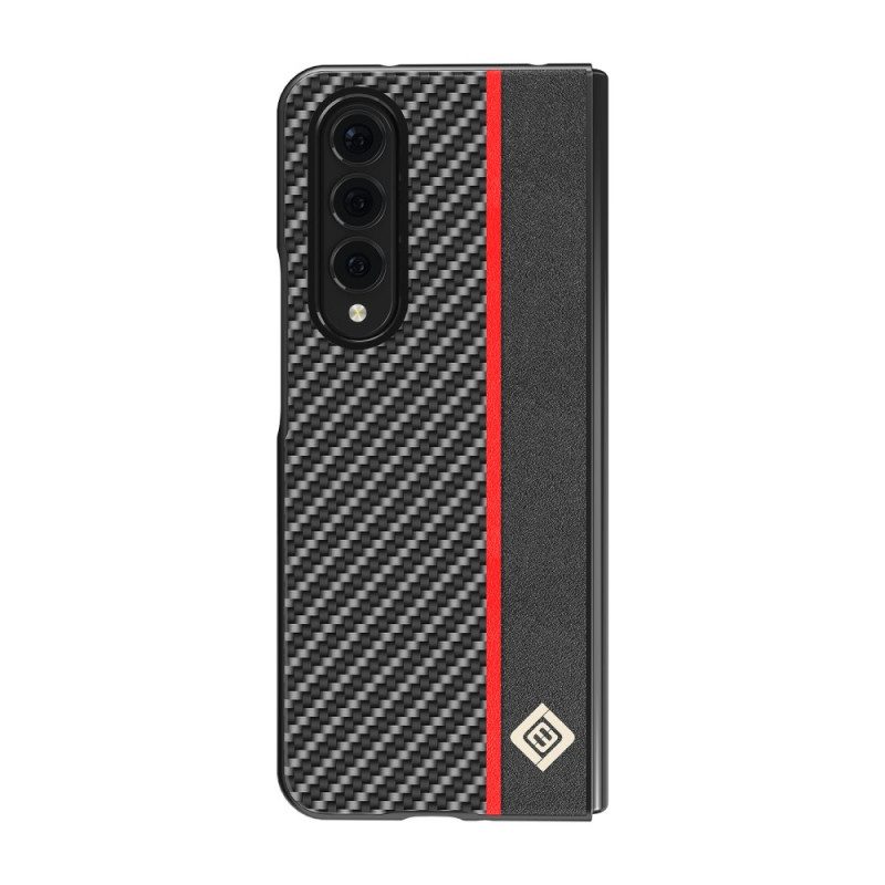 Cover Samsung Galaxy Z Fold 3 5G Linea Fibra Di Carbonio Lc.imeeke