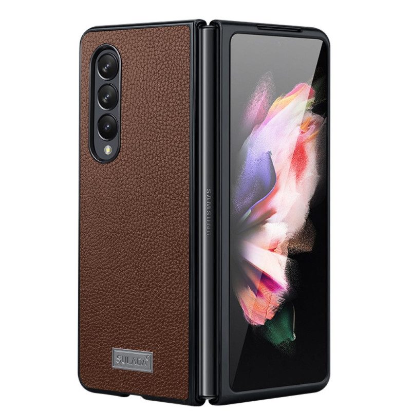 Cover Samsung Galaxy Z Fold 3 5G Litchi Pelle Stile Sulada