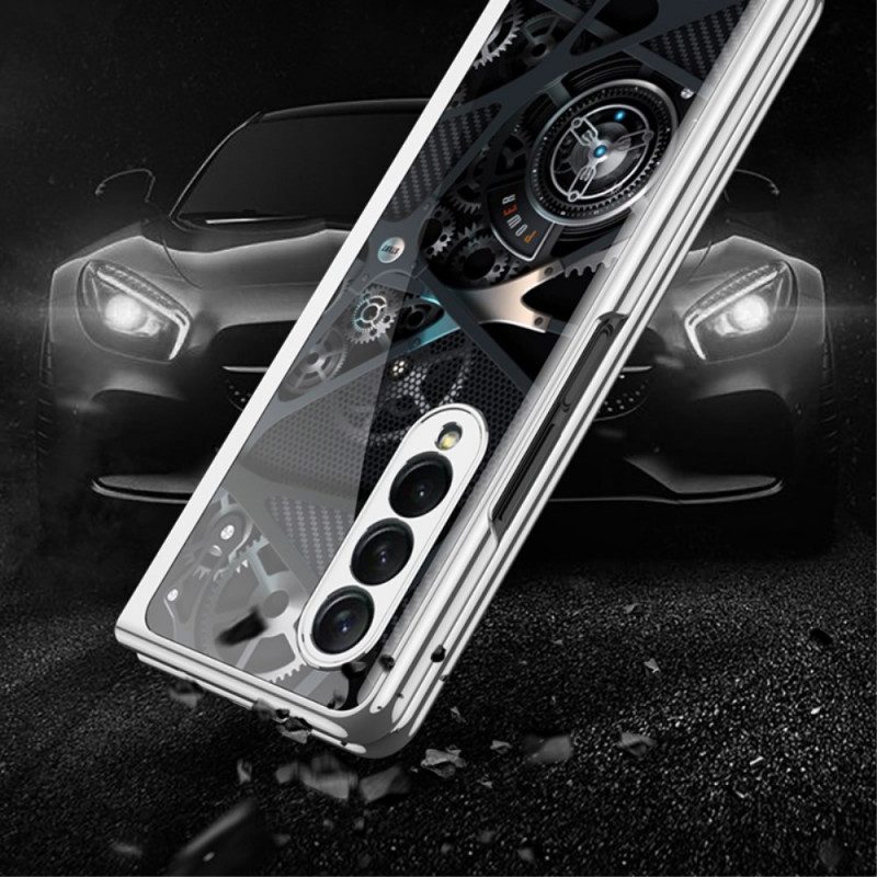 Cover Samsung Galaxy Z Fold 3 5G Meccanismo In Vetro Temperato Gkk