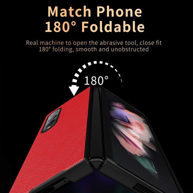 Cover Samsung Galaxy Z Fold 3 5G Pelle Martellata