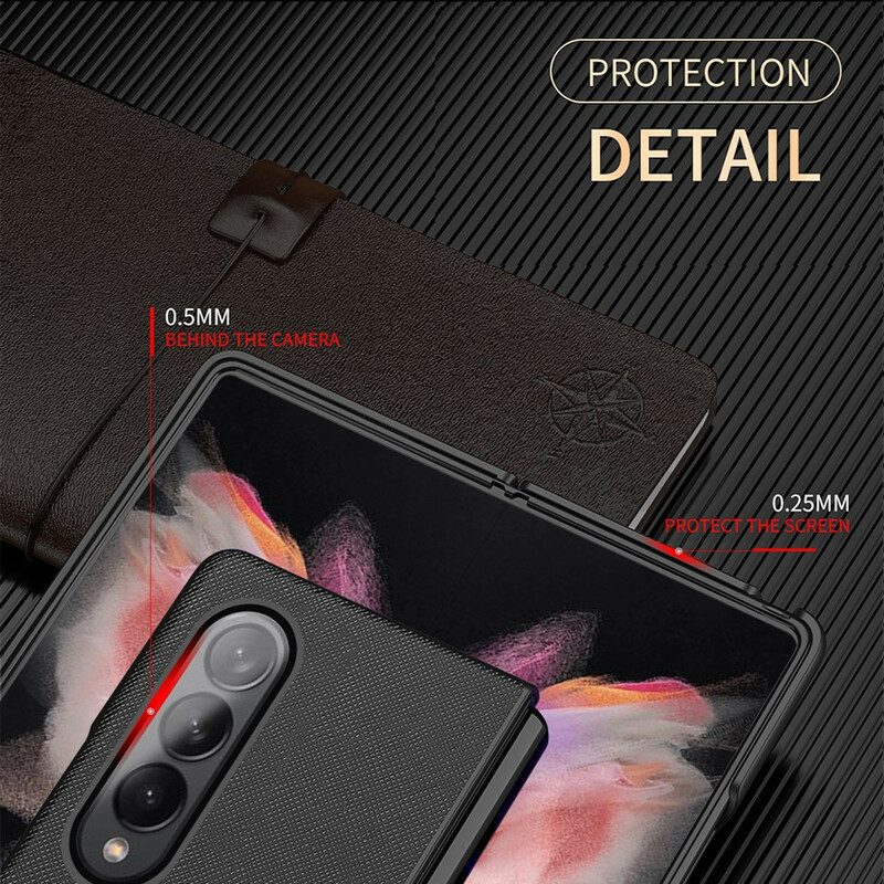 Cover Samsung Galaxy Z Fold 3 5G Pelle Martellata