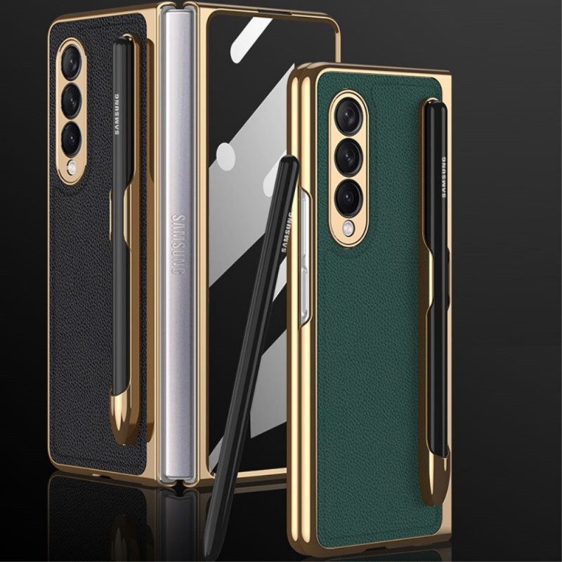 Cover Samsung Galaxy Z Fold 3 5G Proteggi Schermo Gkk E Supporto Per Stilo