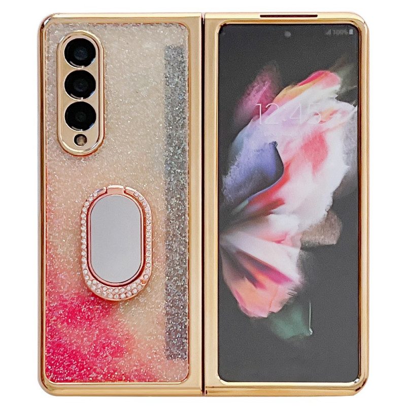 Cover Samsung Galaxy Z Fold 3 5G Protezione Dello Schermo E Supporto Per Anello