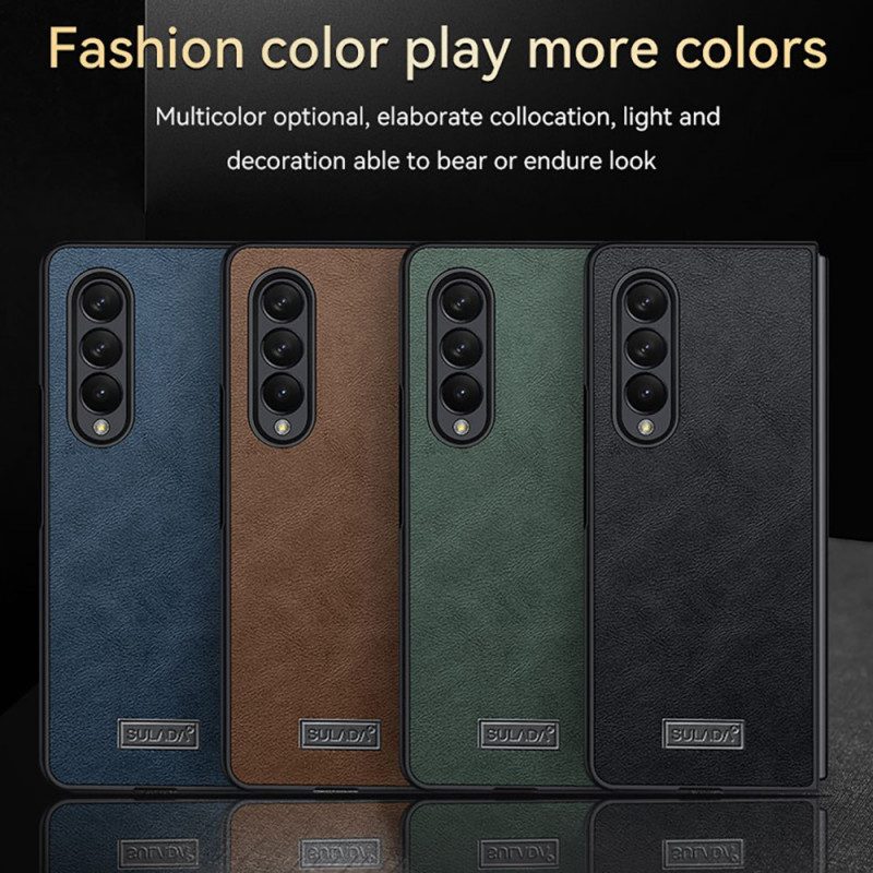 Cover Samsung Galaxy Z Fold 3 5G Similpelle Sulada