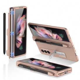 Cover Samsung Galaxy Z Fold 3 5G Supporto In Plastica E Porta Stilo Gkk