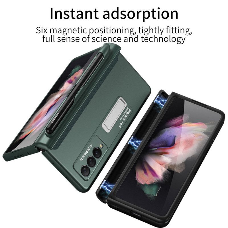 Cover Samsung Galaxy Z Fold 3 5G Supporto In Plastica E Porta Stilo Gkk