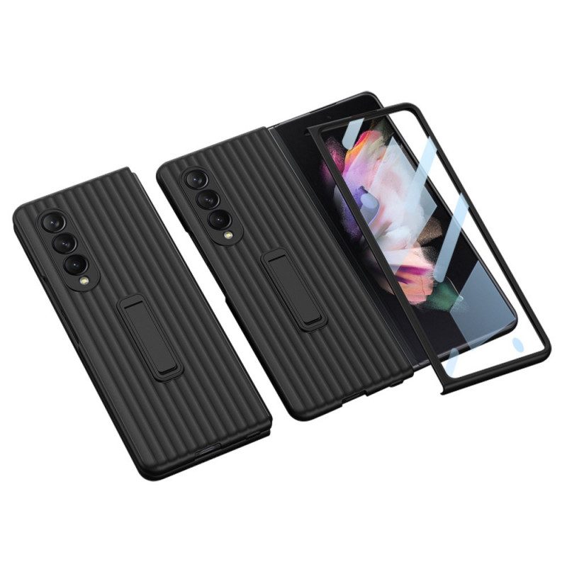 Cover Samsung Galaxy Z Fold 3 5G Supporto Testurizzato E Protezione Per Lo Schermo Gkk