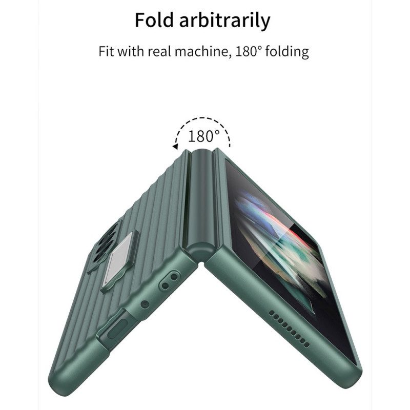 Cover Samsung Galaxy Z Fold 3 5G Supporto Testurizzato E Protezione Per Lo Schermo Gkk