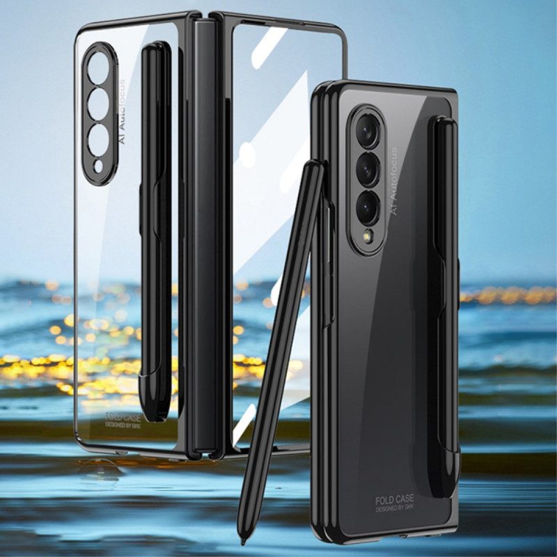 Cover Samsung Galaxy Z Fold 3 5G Trasparente Con Supporto Per Stilo Gkk