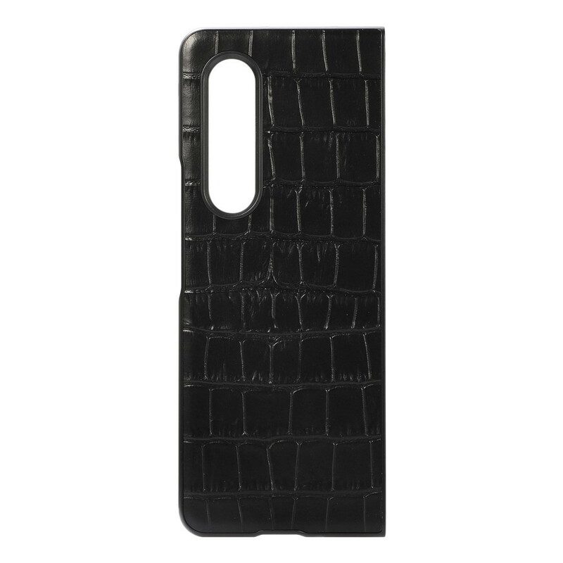 Cover Samsung Galaxy Z Fold 3 5G Vera Pelle Di Coccodrillo