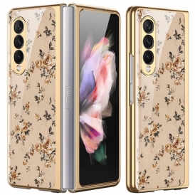 Cover Samsung Galaxy Z Fold 3 5G Vetro Temperato Floreale