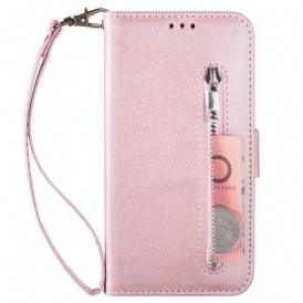 Custodia in pelle Samsung Galaxy Z Fold 3 5G Borsa Con Cordino