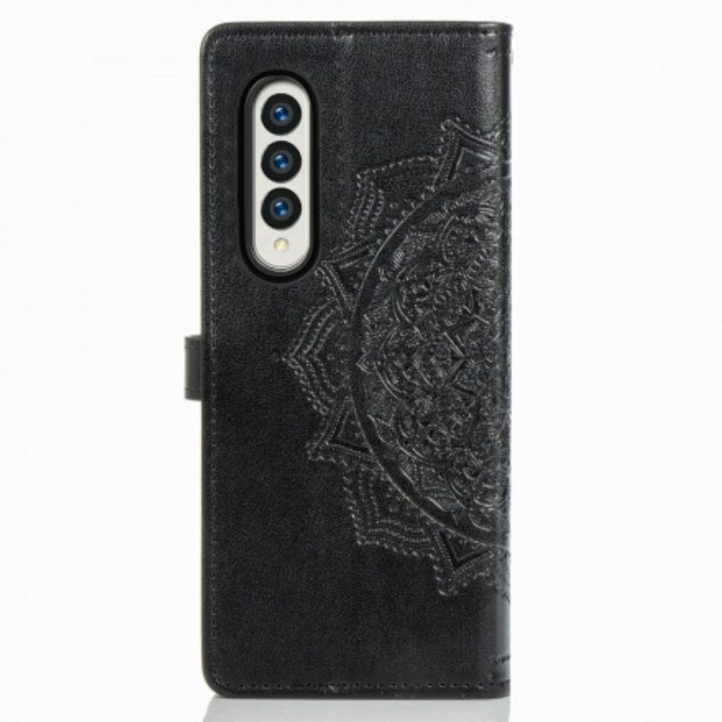 Custodia in pelle Samsung Galaxy Z Fold 3 5G Mandala Medioevo