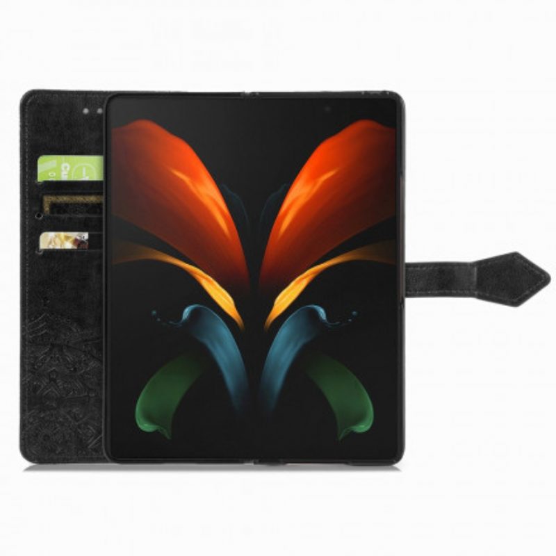 Custodia in pelle Samsung Galaxy Z Fold 3 5G Mandala Medioevo