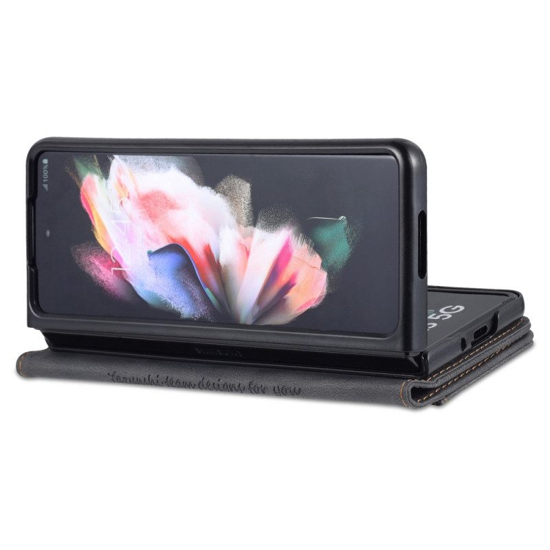 Custodia in pelle Samsung Galaxy Z Fold 3 5G Stile In Pelle Azns