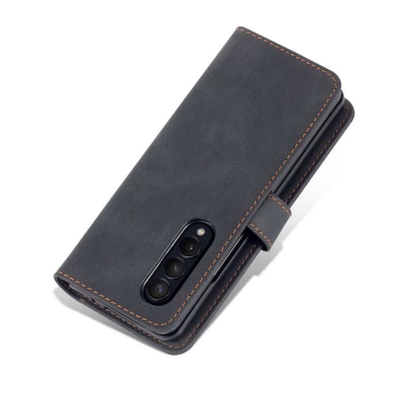 Custodia in pelle Samsung Galaxy Z Fold 3 5G Stile In Pelle Azns