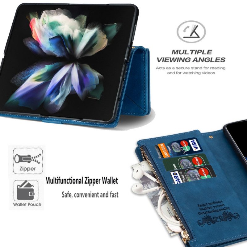 Folio Cover Samsung Galaxy Z Fold 3 5G Con Portamonete