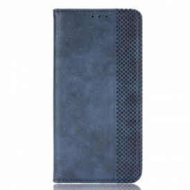 Folio Cover Samsung Galaxy Z Fold 3 5G Custodia in pelle Effetto Pelle Stilizzata