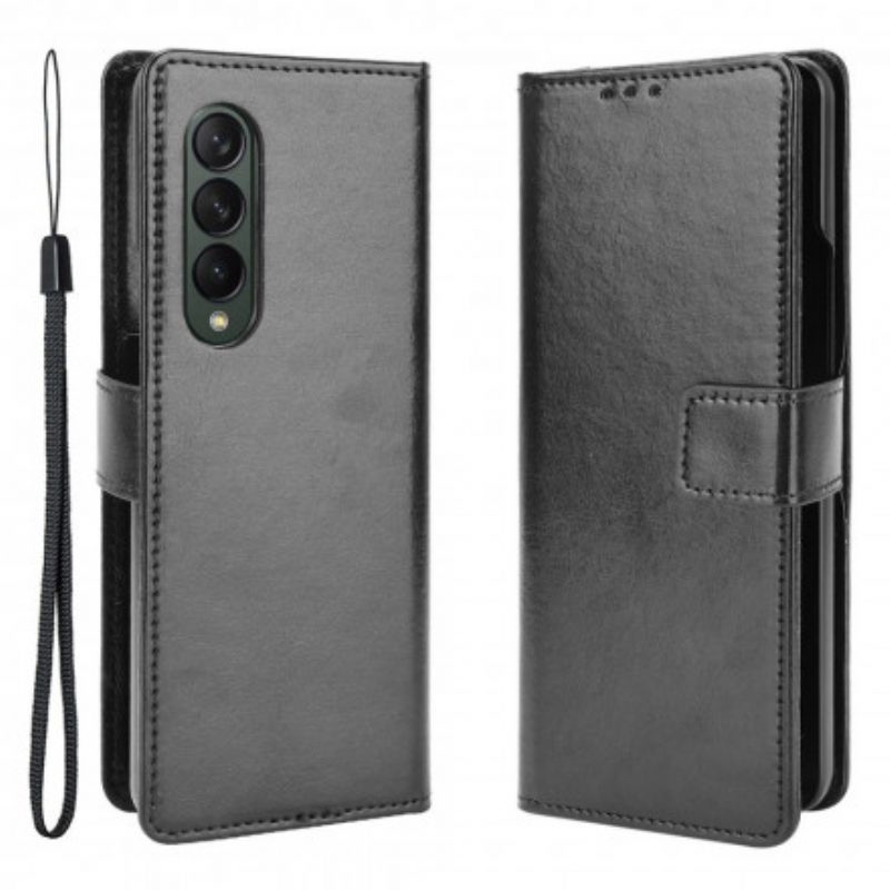 Folio Cover Samsung Galaxy Z Fold 3 5G Ecopelle Appariscente