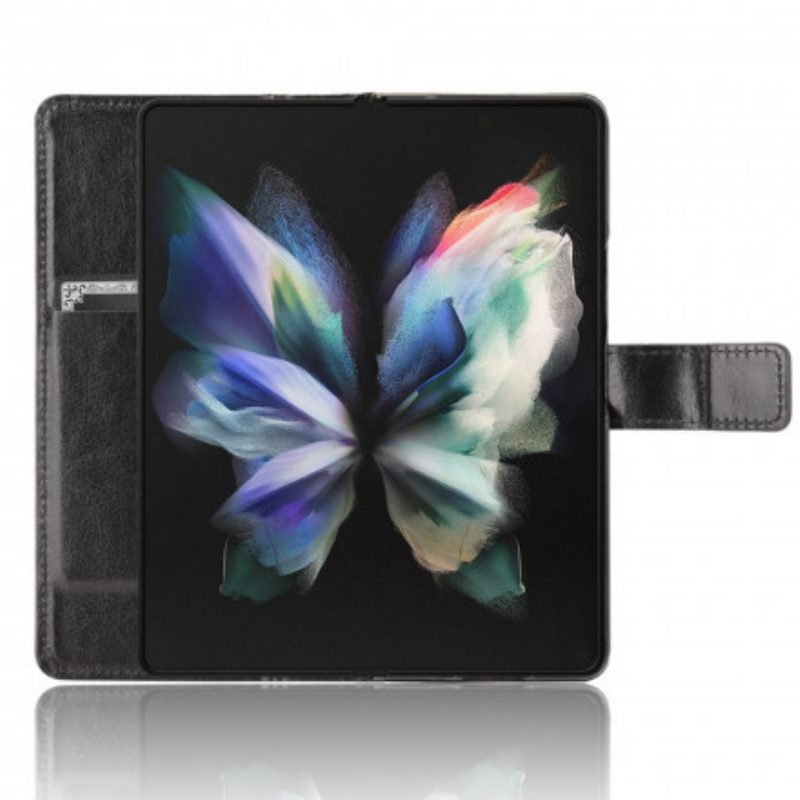 Folio Cover Samsung Galaxy Z Fold 3 5G Ecopelle Appariscente