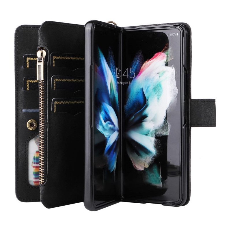 Folio Cover Samsung Galaxy Z Fold 3 5G Portacarte Multifunzione