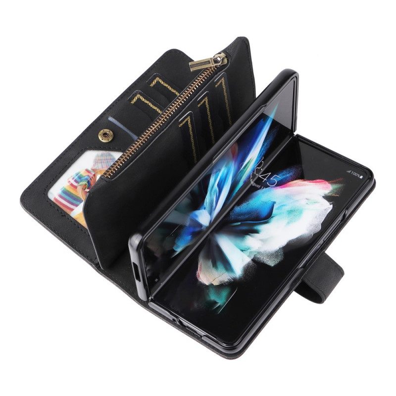 Folio Cover Samsung Galaxy Z Fold 3 5G Portacarte Multifunzione