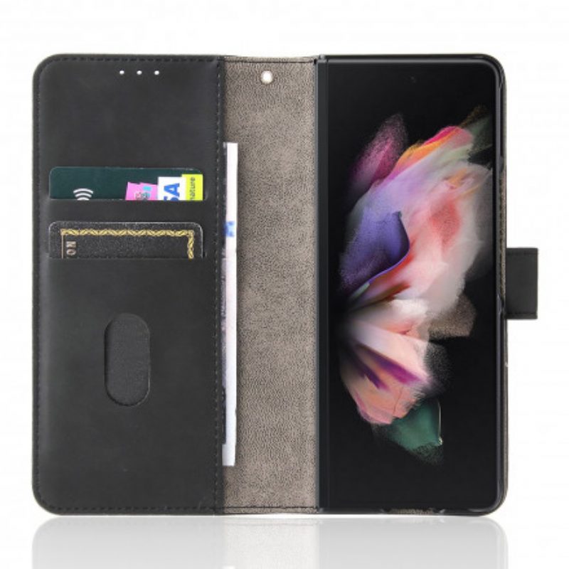 Folio Cover Samsung Galaxy Z Fold 3 5G Tocco Di Pelle