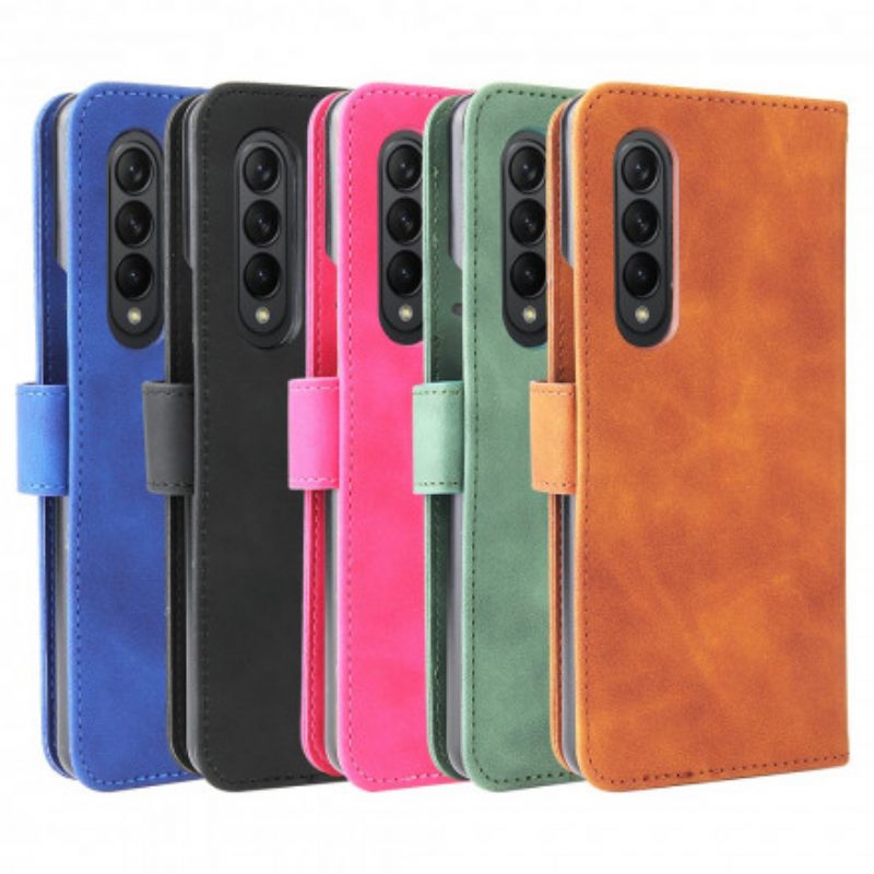 Folio Cover Samsung Galaxy Z Fold 3 5G Tocco Di Pelle