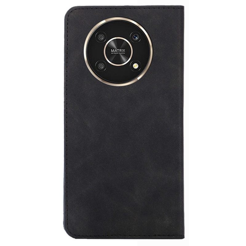 Folio Cover Honor Magic 4 Lite 5G Custodia in pelle Effetto Pelle Silky Touch