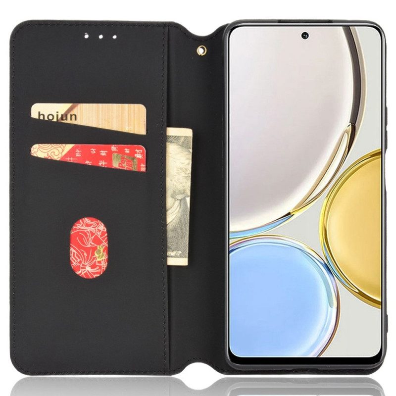 Folio Cover Honor Magic 4 Lite 5G Custodia in pelle Texture Effetto Pelle 3d