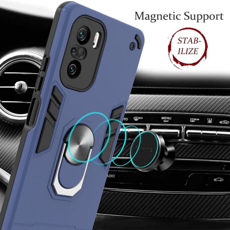 Cover Xiaomi Mi 11i 5G Anello-supporto Staccabile Metallico