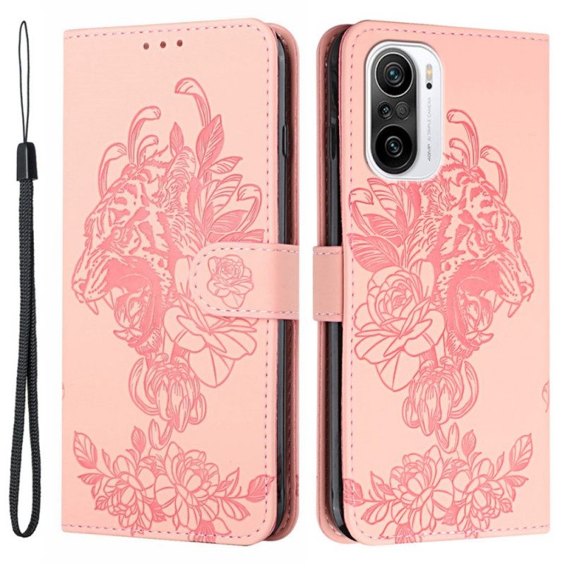 Folio Cover Xiaomi Mi 11i 5G Barocco Strappy Tiger