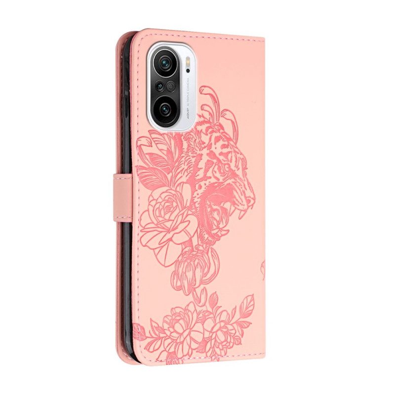 Folio Cover Xiaomi Mi 11i 5G Barocco Strappy Tiger