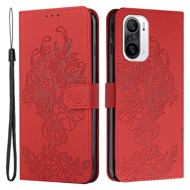 Folio Cover Xiaomi Mi 11i 5G Barocco Strappy Tiger