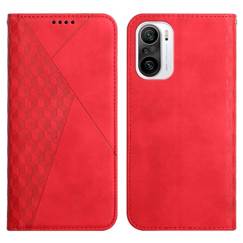 Folio Cover Xiaomi Mi 11i 5G Custodia in pelle Geo Effetto Pelle