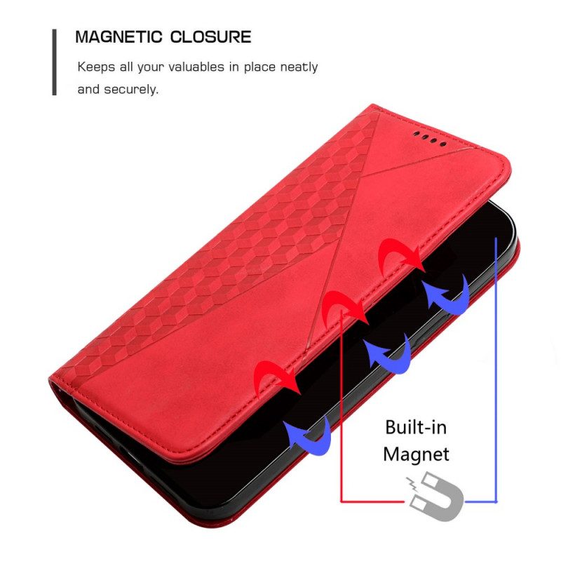 Folio Cover Xiaomi Mi 11i 5G Custodia in pelle Geo Effetto Pelle